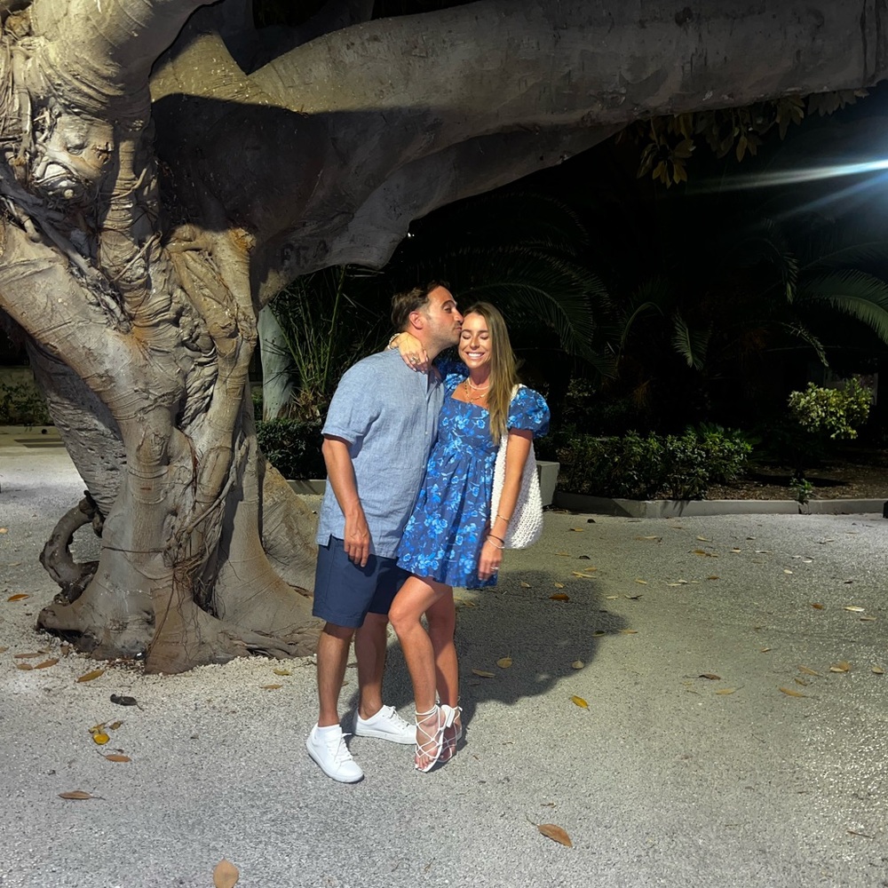 Floral print babydoll mini dress